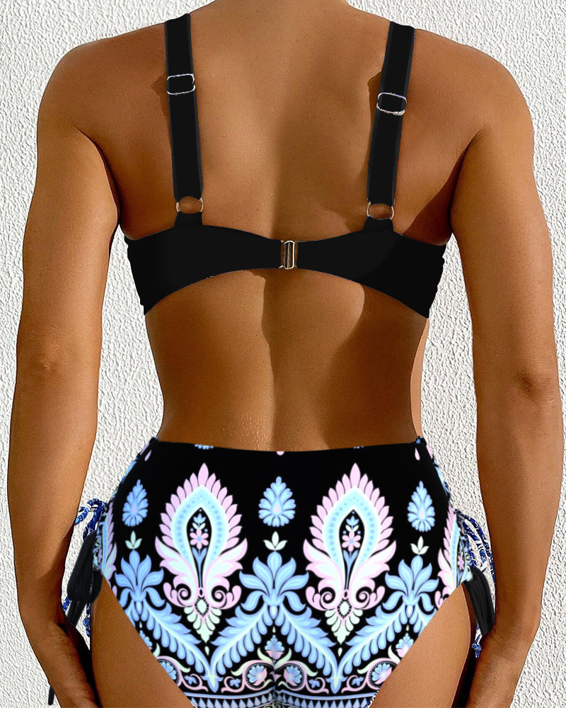Twee-Delige Badpak - Vrouwen - Spandex en Polyester - Hoge Taille - ZOMER STIJL