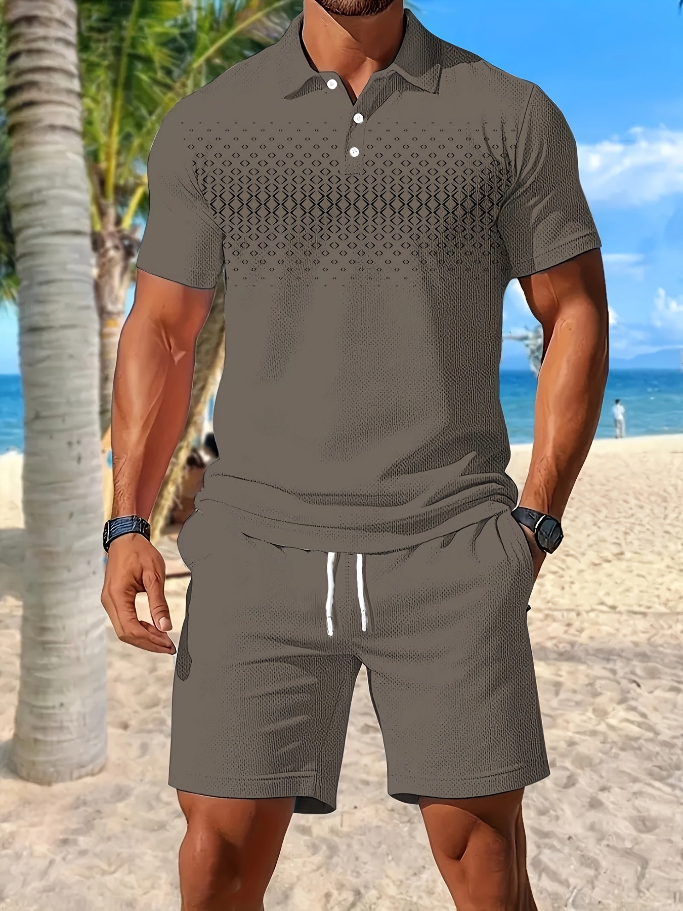 Heren - 2-delige Zomersportset - Sneldrogende Meshstof - Actieve Kleding - ZOMERSET COMFORT