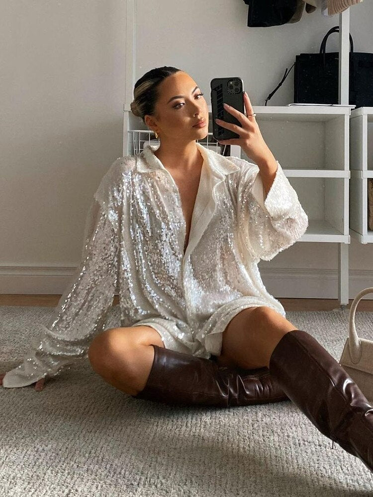 Glamoureuze glitter jurk voor speciale gelegenheden – Lumiara Spark