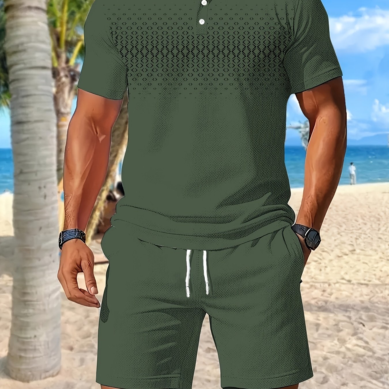 Heren - 2-delige Zomersportset - Sneldrogende Meshstof - Actieve Kleding - ZOMERSET COMFORT