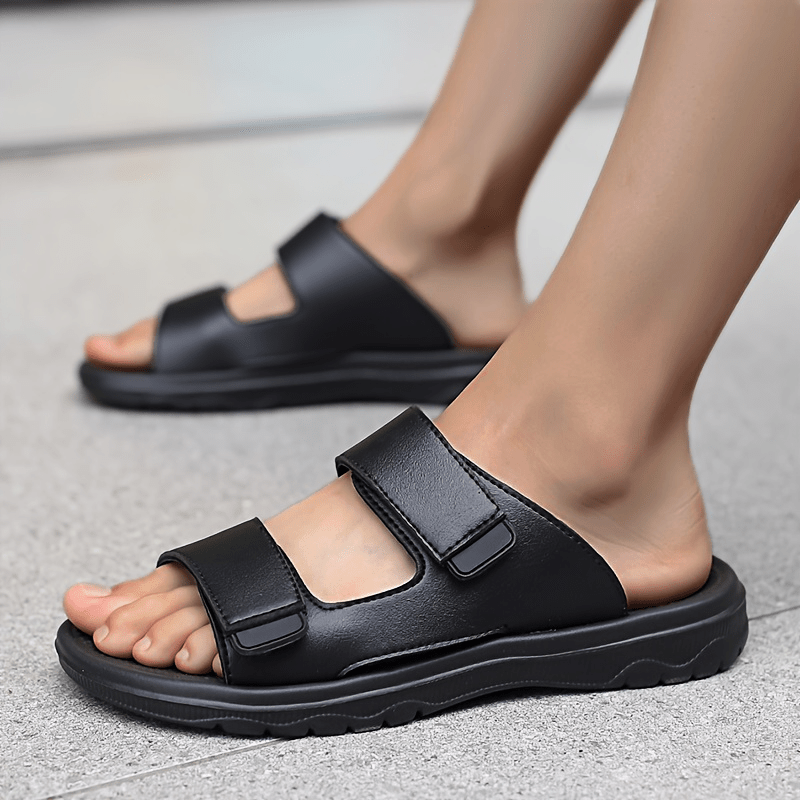 Heren - Open-Teen Slippers - Ademend en Schokabsorberend - Zomerse Comfort - GAXON EDGE