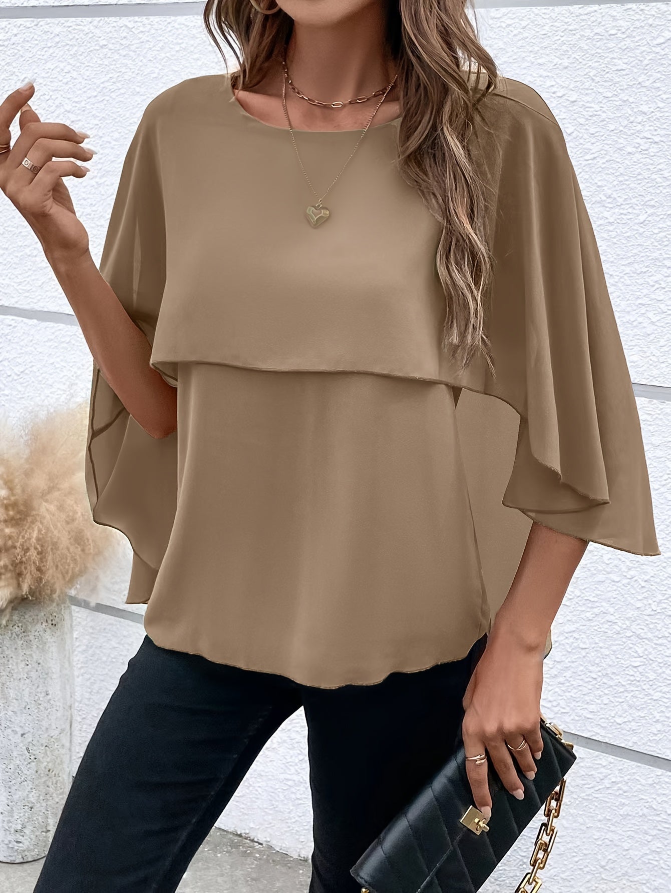 Vrouwen - Chiffon Blouse - Lichtgewicht Stof - Elegante Top - AMELITH EDGE