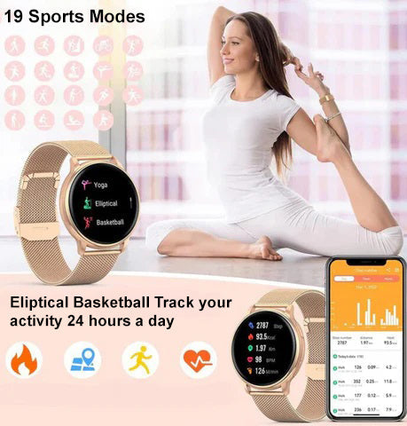 Stijlvolle en multifunctionele smartwatch voor een actieve levensstijl – VivaSync