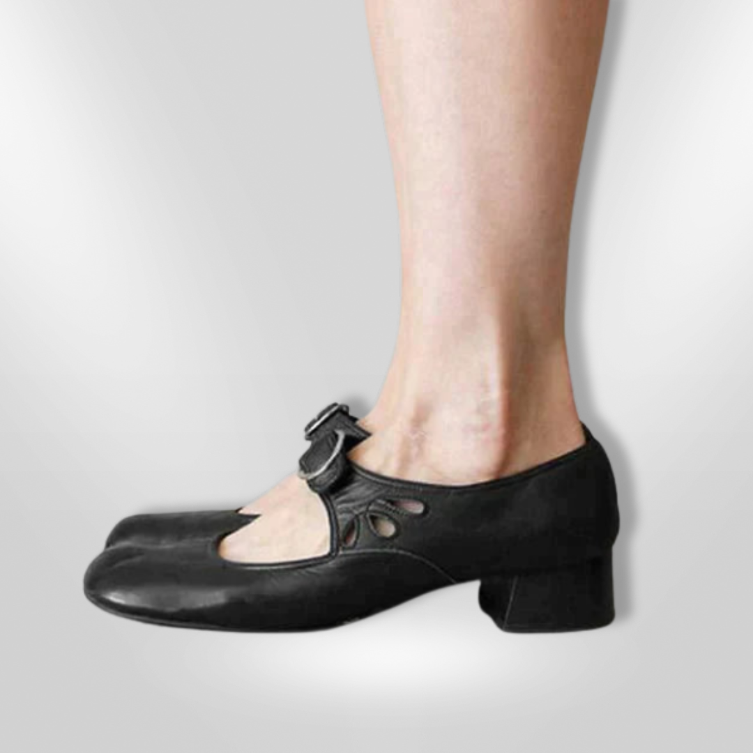 Klassieke leren sandalen met kruisbandjes en verstelbare sluiting – SelinaCross ComfortWalks