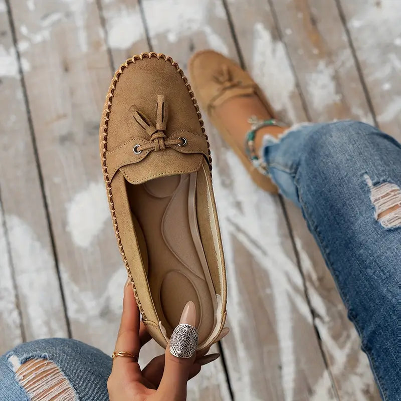 Vrouwen - Vintage Loafers - Comfortabele Slip-On Schoenen - Tijdloze Stijl - VINTAGE CHARME