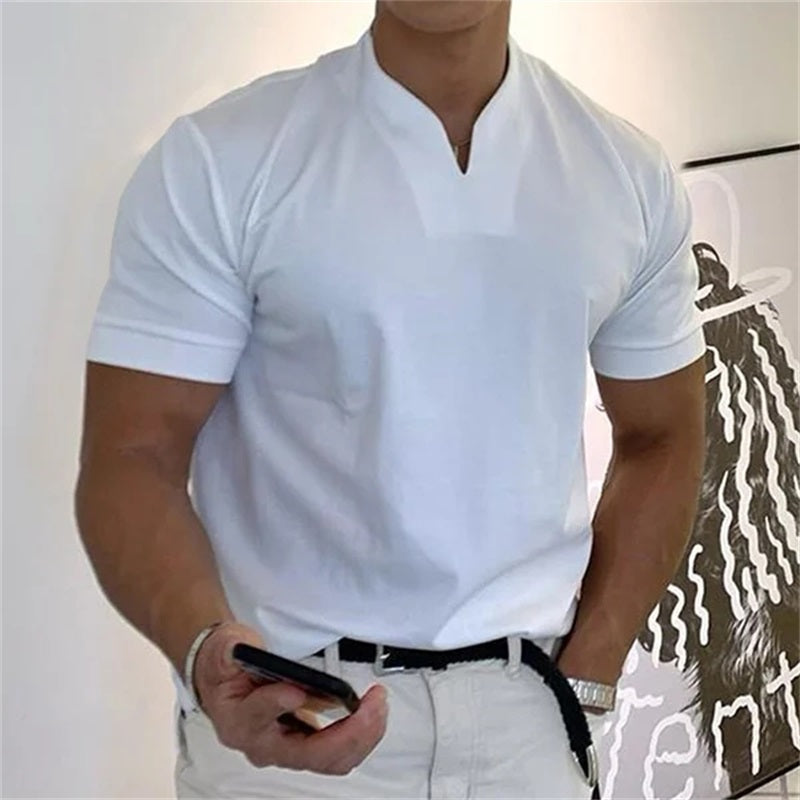 Heren - Slim Casual T-shirt - Ademend Materiaal - Businesswear - MODERN UITSTRALING