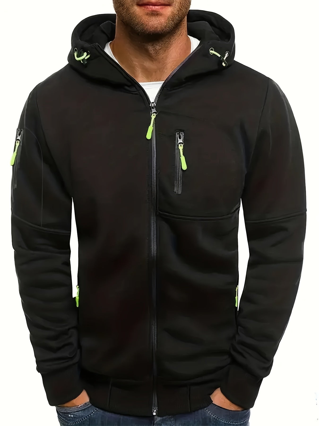 JASPER – Zip-up hoodie met verstelbare capuchon en ritszakken voor ultiem comfort en stijl