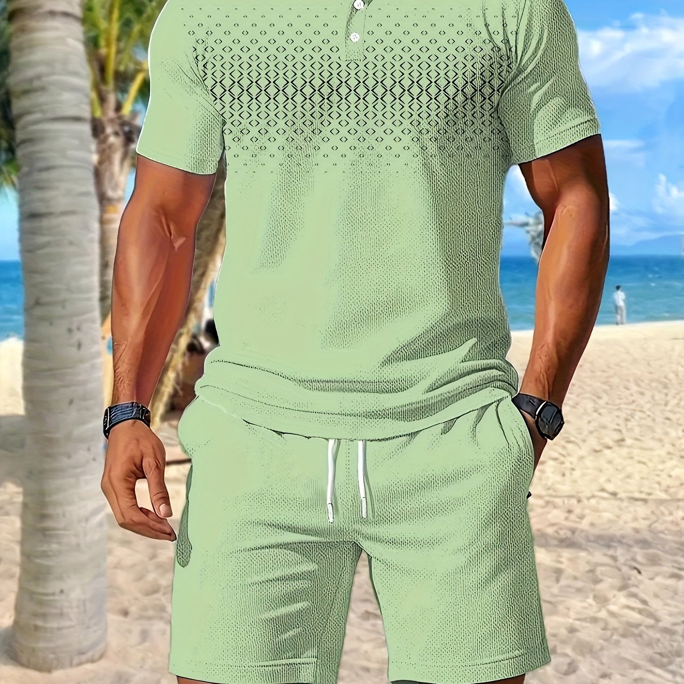 Heren - 2-delige Zomersportset - Sneldrogende Meshstof - Actieve Kleding - ZOMERSET COMFORT