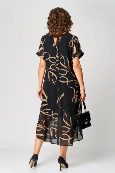 Vrouwen - Elegante Chiffon Jurk - Lichtgewicht Relaxed Fit - Zomermode - AVALEN EDGE