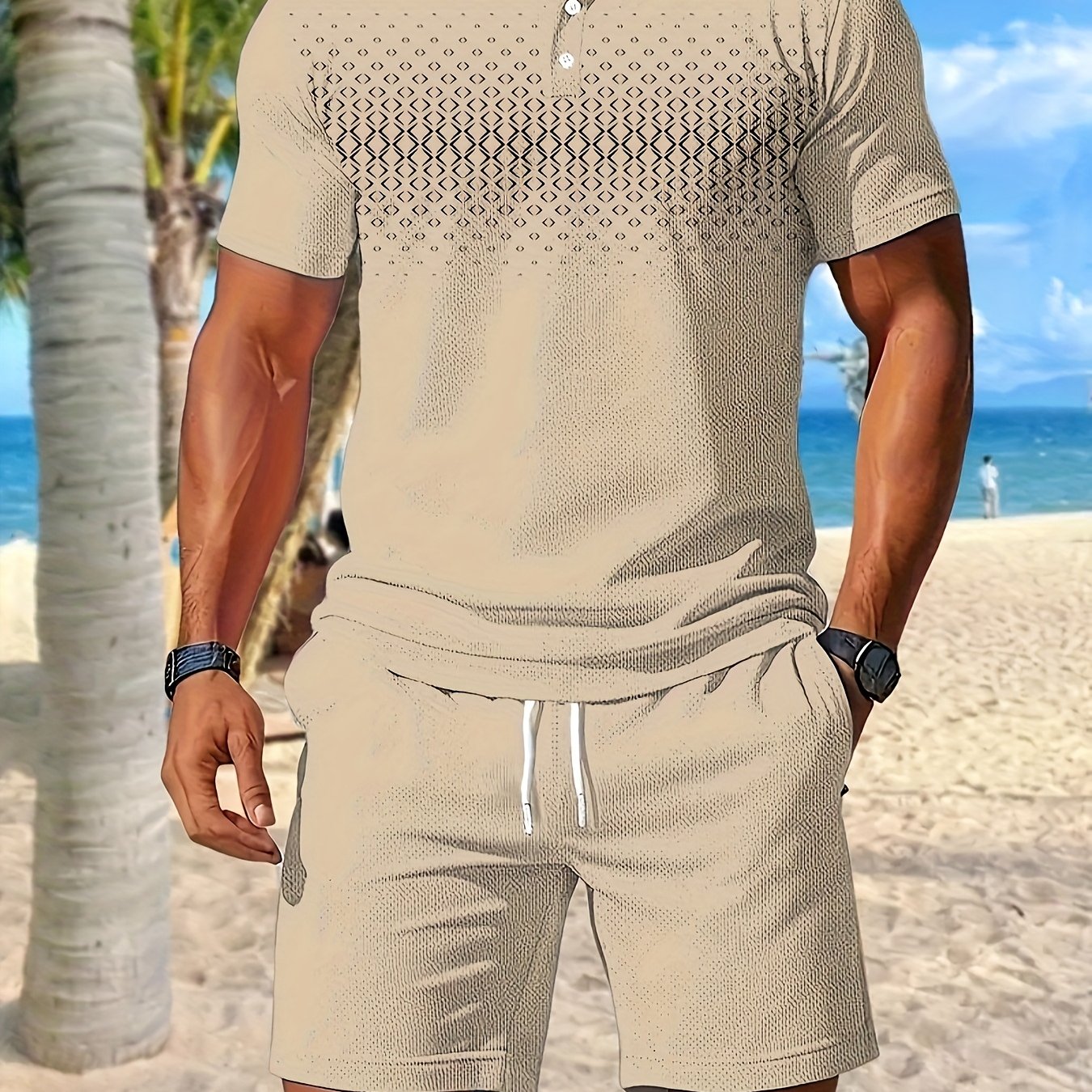 Heren - 2-delige Zomersportset - Sneldrogende Meshstof - Actieve Kleding - ZOMERSET COMFORT