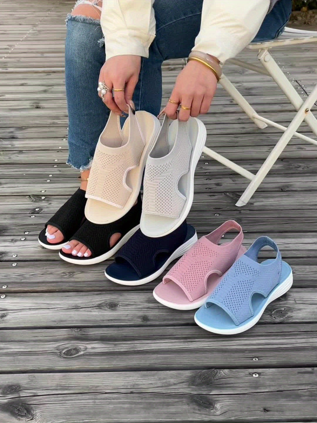 Vrouwen - Lichtgewicht Sandalen - Ademend en Gevoerd - Voetboogondersteuning - COMFORT