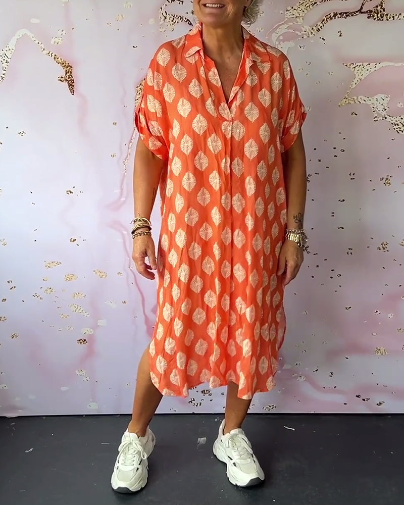 Dames - Zomerjurk - Luchtige Pasvorm - Elegante Stijl - MODERNE ZOMER