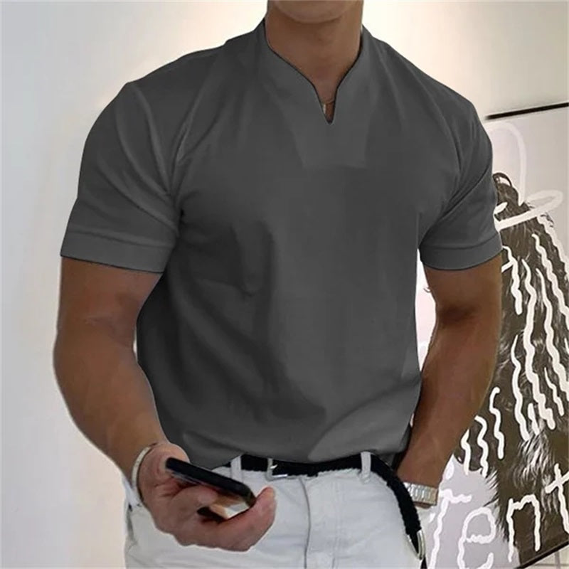 Heren - Slim Casual T-shirt - Ademend Materiaal - Businesswear - MODERN UITSTRALING