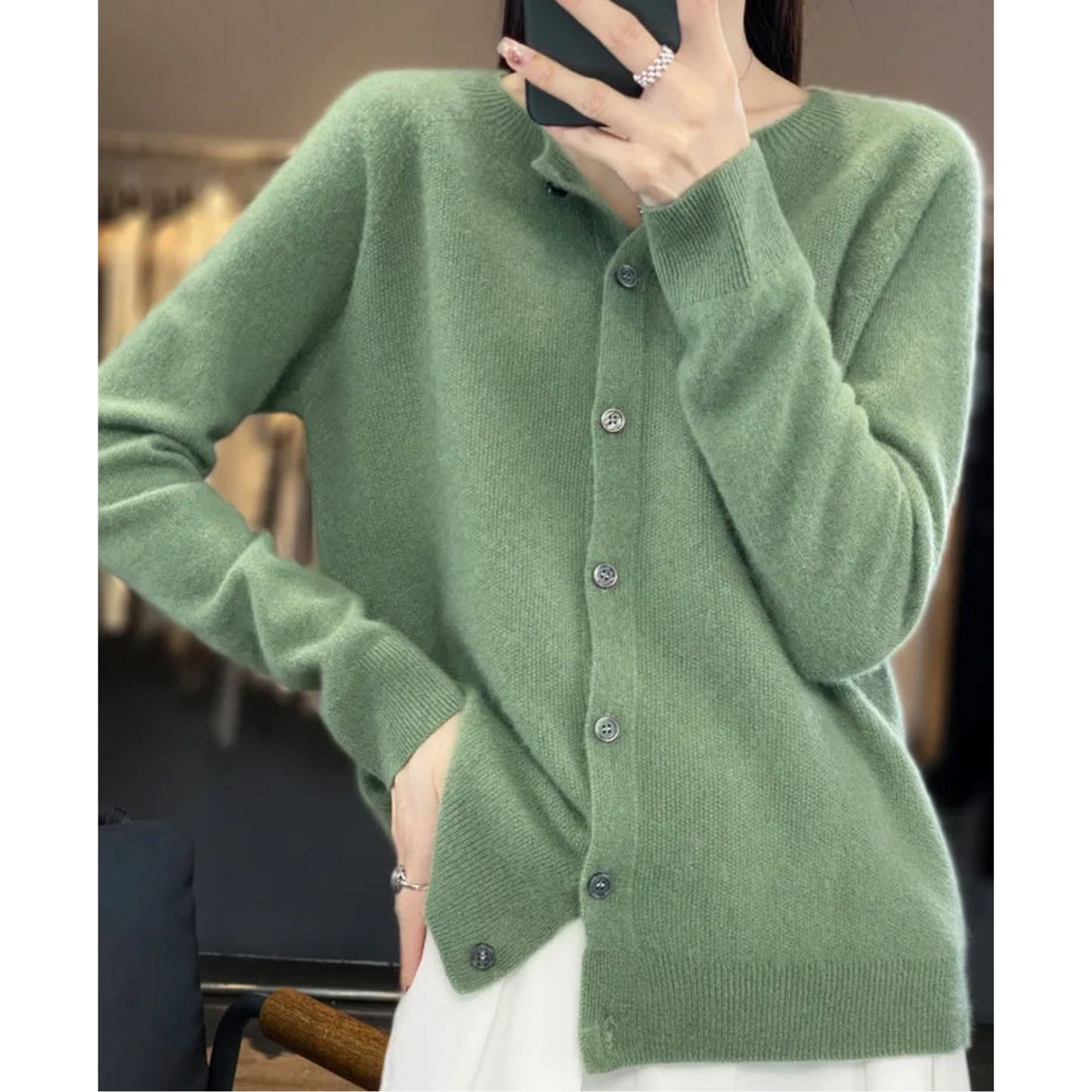 Vest - Dames - Merino Kasjmier - Kasjmier Cardigan - Luxe