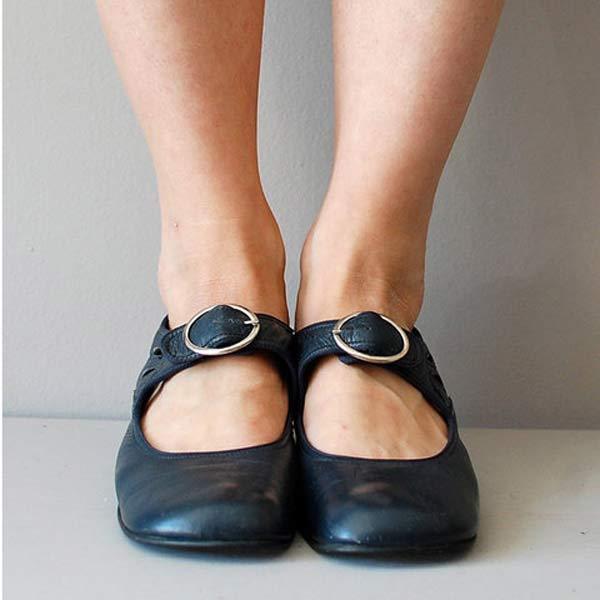Vrouwen - Vintage Orthopedische Schoenen - Ronde Teen - Steun Voor De Voet - ELEGANT