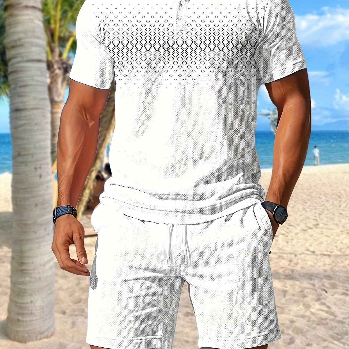 Heren - 2-delige Zomersportset - Sneldrogende Meshstof - Actieve Kleding - ZOMERSET COMFORT