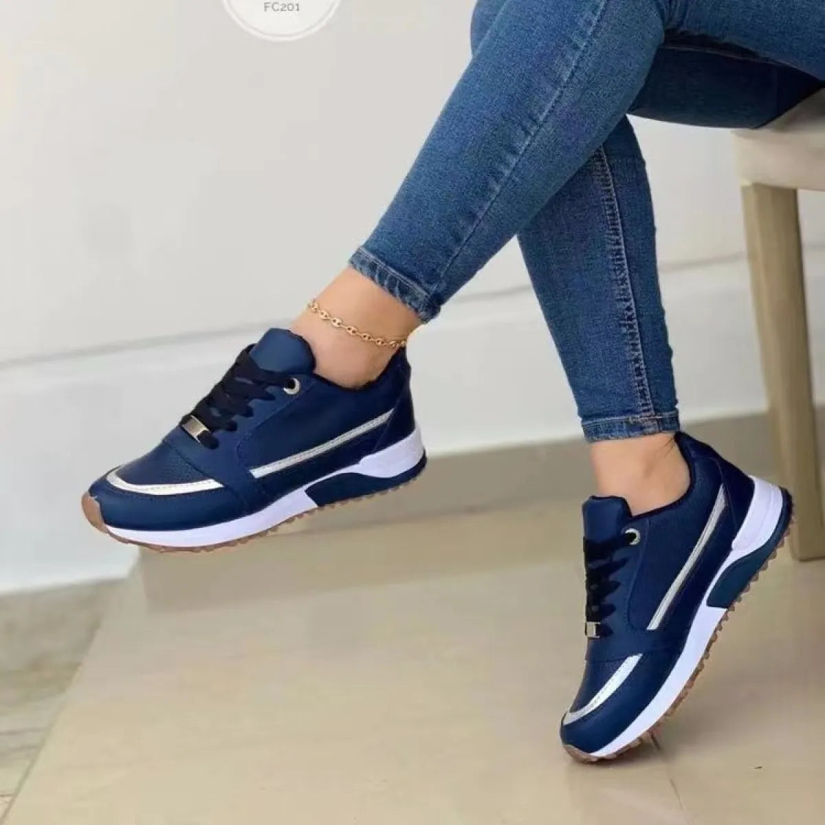 Sneakers - Dames - Platte Zool - Comfort - Stijl Sneaker