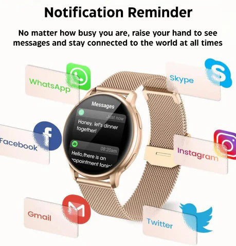 Stijlvolle en multifunctionele smartwatch voor een actieve levensstijl – VivaSync