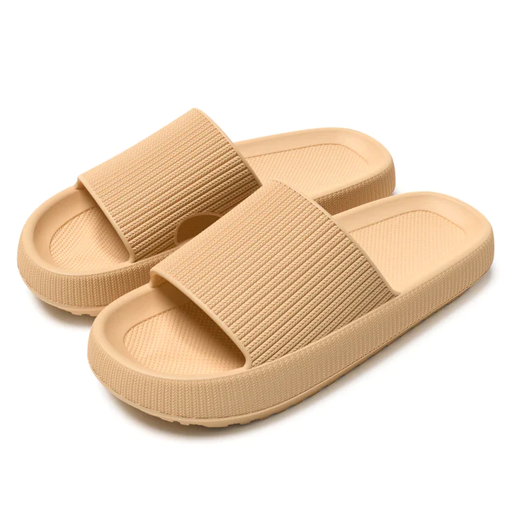 Dames - Traagschuim Teenslippers - Zachte Ondersteuning - Comfortabel Voetbed - PUFFWALK SLIPPERS