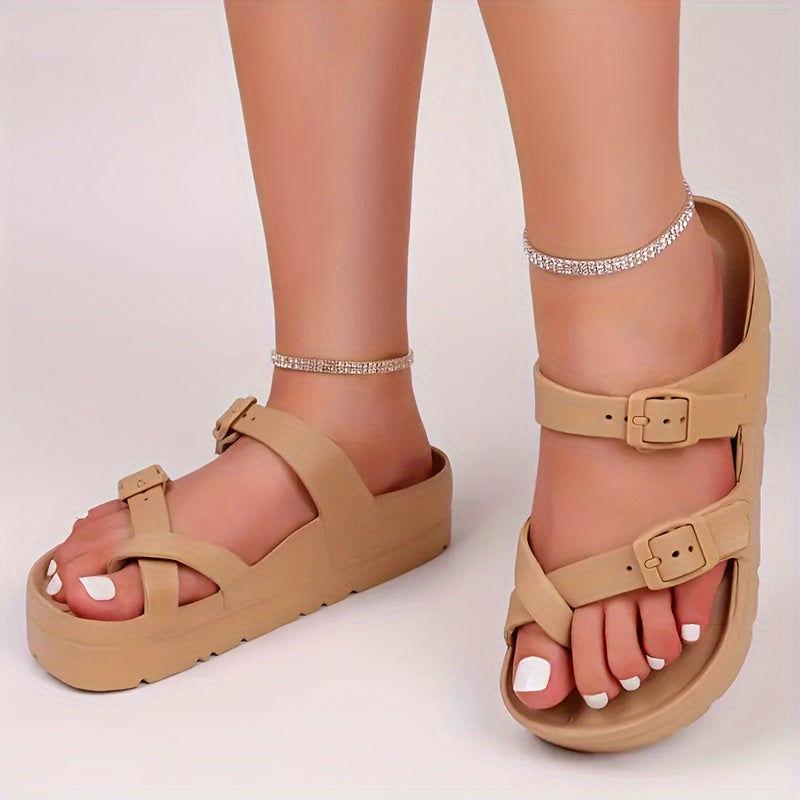 Dames - Retro Cloudsandalen - Verstelbare Gesp - Voetsteun - Zomer Comfort Sandalen