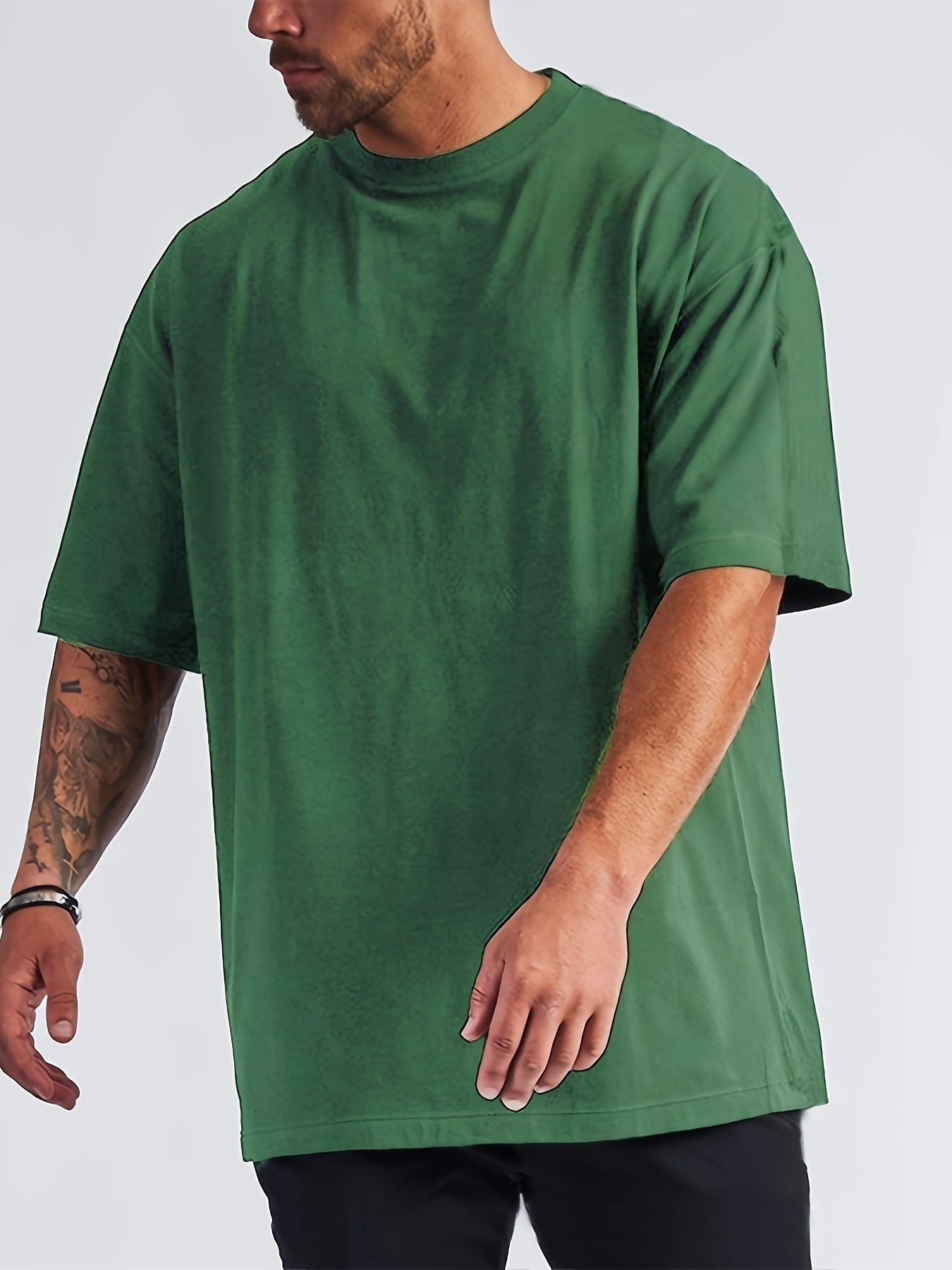 Oversized Heren T-Shirt met Verlaagde Schoudernaden voor een Relaxte Look – MALCOLM CLASSIC