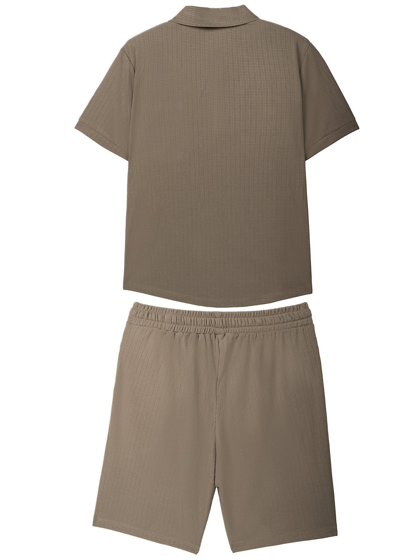 Heren - 2-delige Zomerpolo Set - Ademend Materiaal - Casual Outfit - ZOMERSTIJL