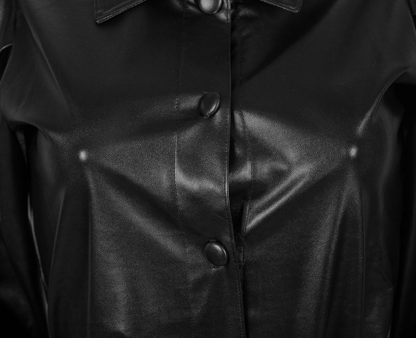 Stijlvolle PU jumpsuit met bindceintuur voor een trendy look – LumeaLicht