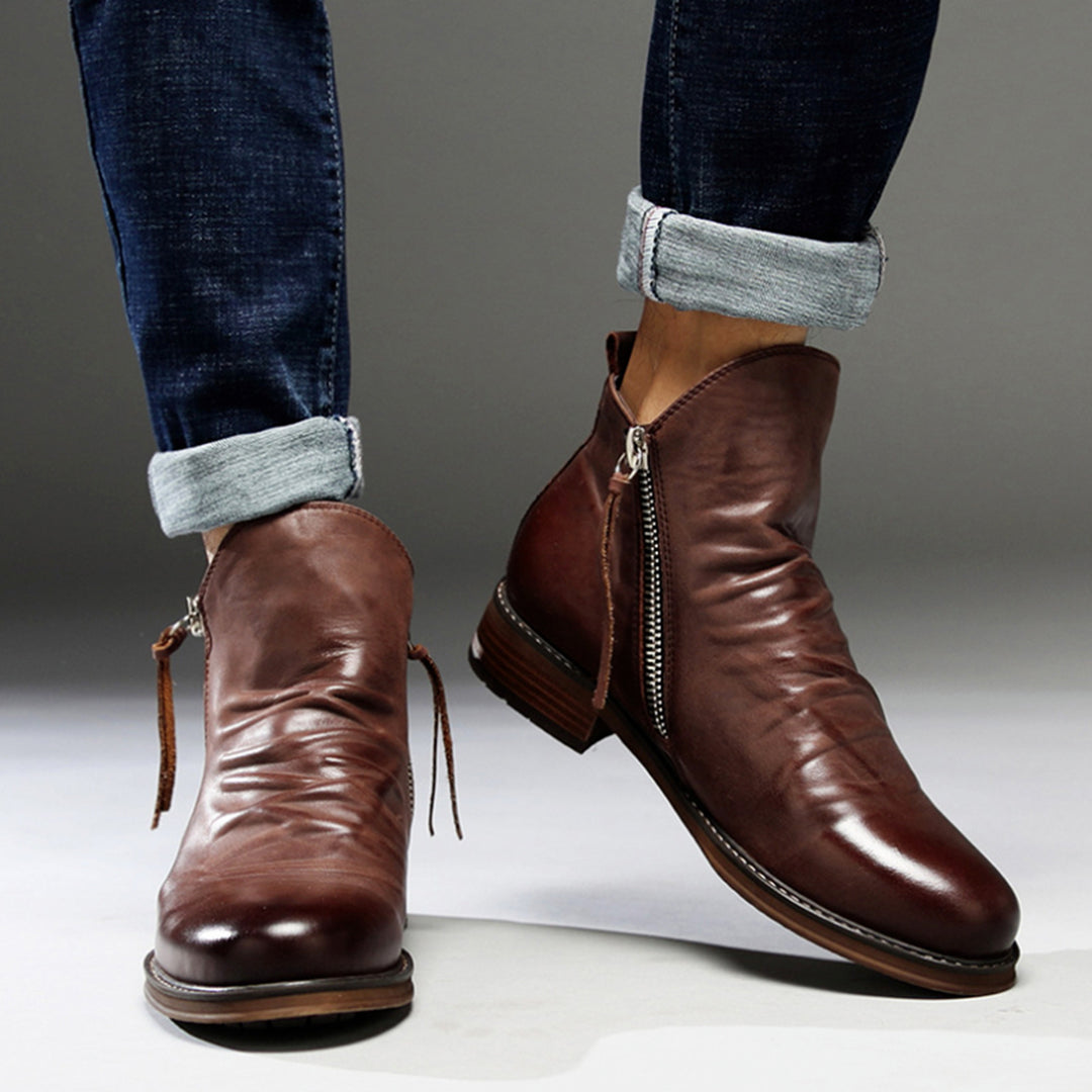 Laarzen - Men - Leren - Elegante Laarzen Heren - Nova