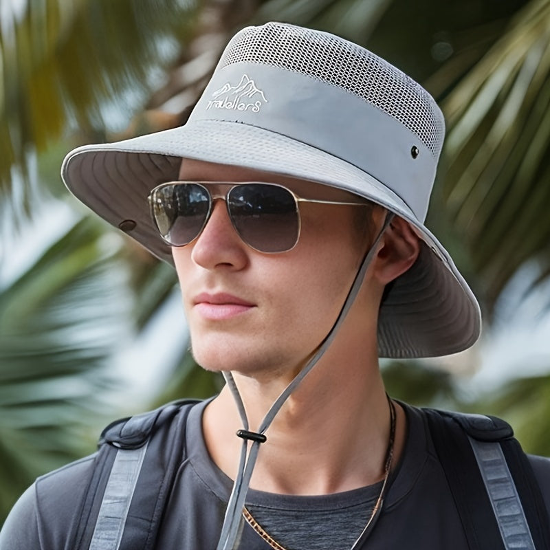 Unisex - Outdoor Emmerhoed - Ademende Mesh - UV Bescherming - ZOMERHOED