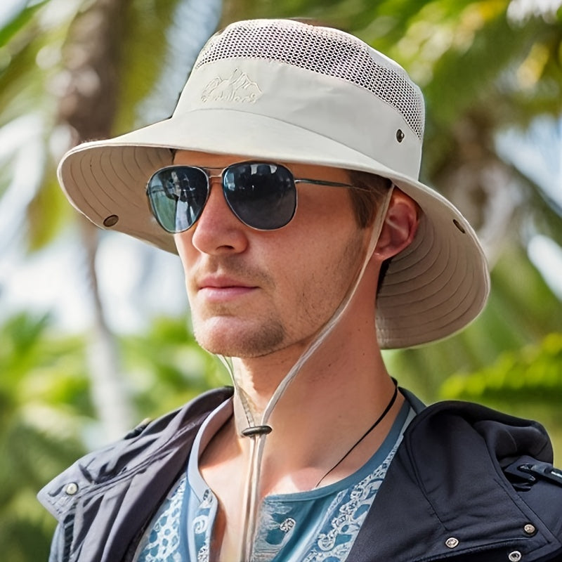 Unisex - Outdoor Emmerhoed - Ademende Mesh - UV Bescherming - ZOMERHOED