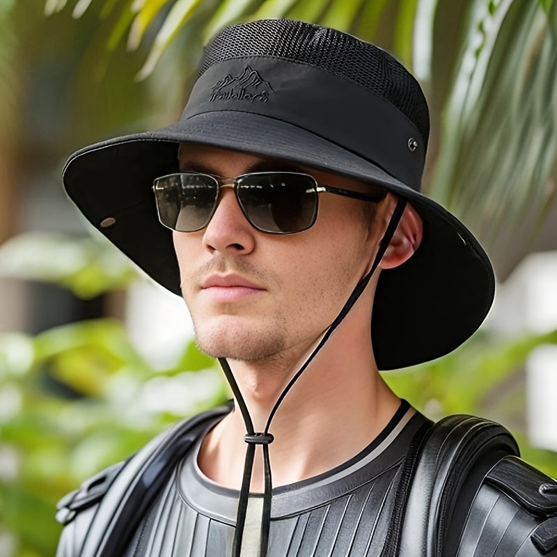 Unisex - Outdoor Emmerhoed - Ademende Mesh - UV Bescherming - ZOMERHOED
