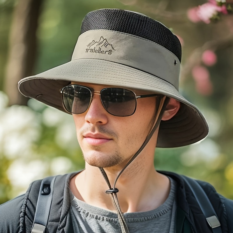 Unisex - Outdoor Emmerhoed - Ademende Mesh - UV Bescherming - ZOMERHOED