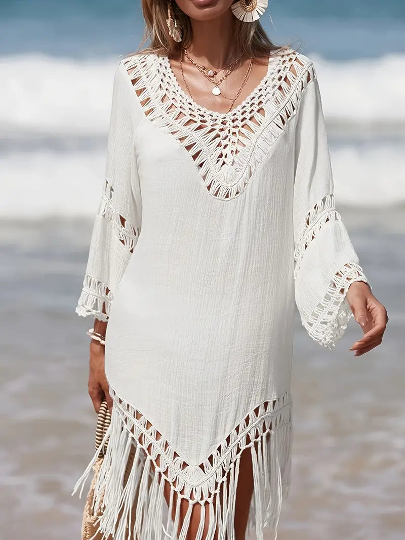 Vrouwen - Strand Overhemd - Haakwerk - Zwemkleding Overhemd - ZOMERDREAM
