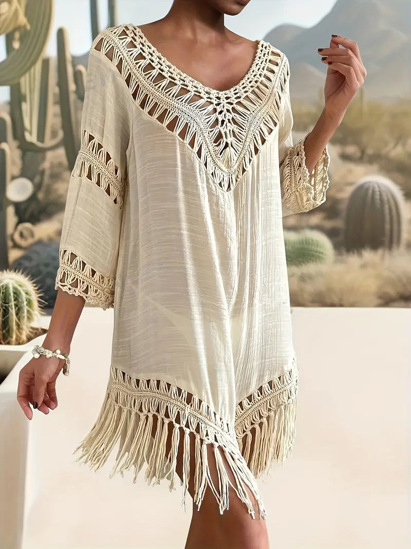 Vrouwen - Strand Overhemd - Haakwerk - Zwemkleding Overhemd - ZOMERDREAM