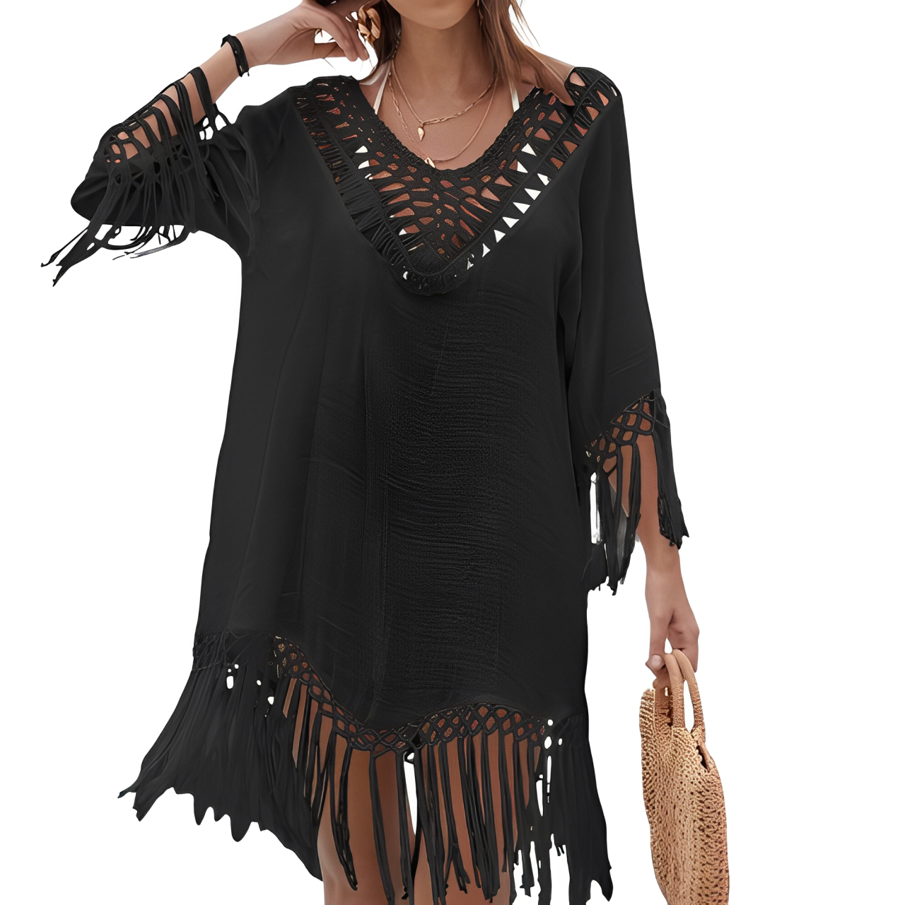 Vrouwen - Strand Overhemd - Haakwerk - Zwemkleding Overhemd - ZOMERDREAM