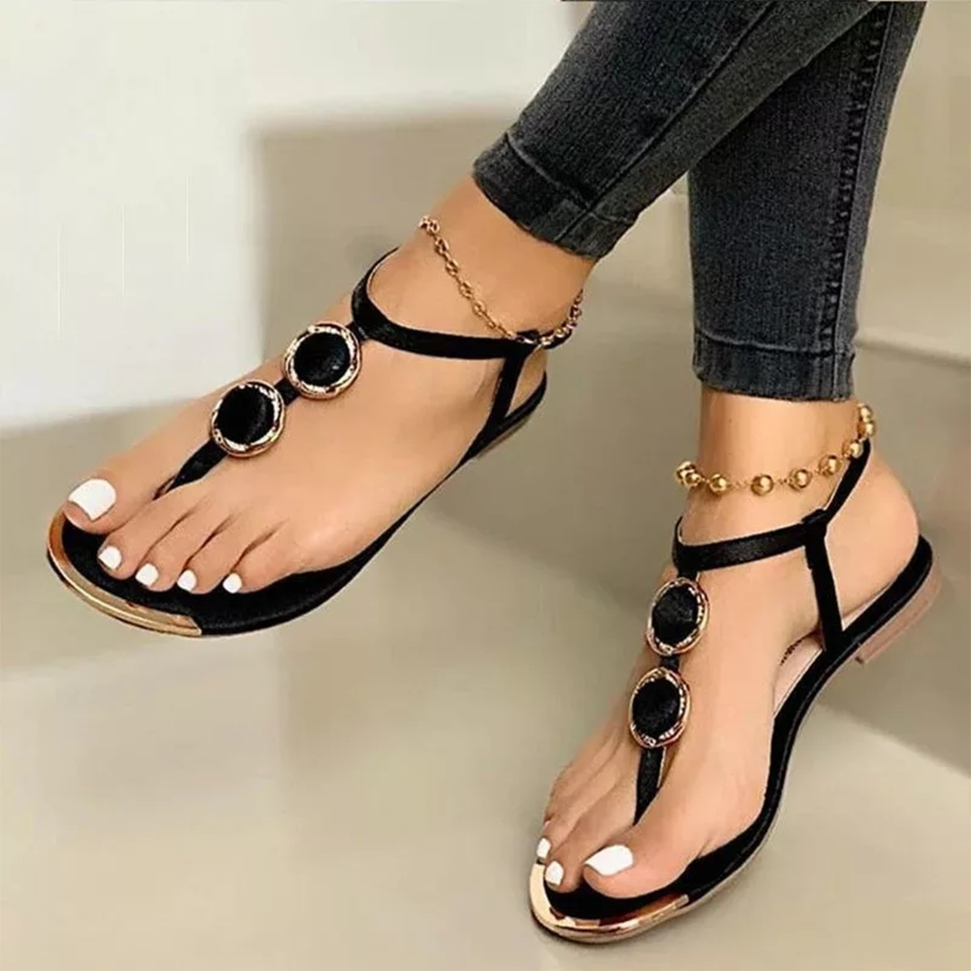 Luxe dames sandalen met strassdetails en comfortabele pasvorm – SELENE SHINE