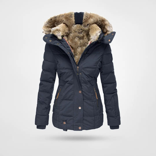 Gewatteerde Jas - Dames - Fleece Capuchon - Warmjas - Noor