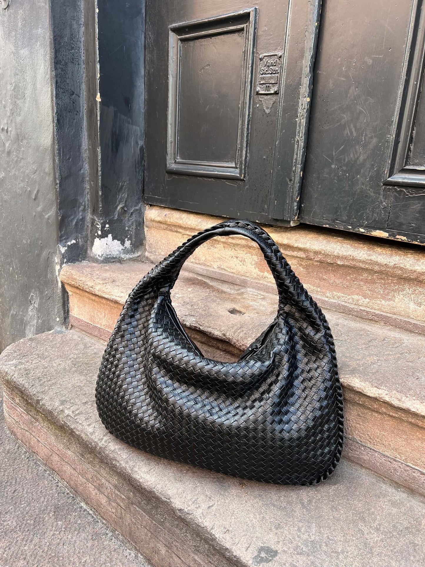Vrouwen - Grote Shopper - Gevlochten Materiaal - Stijlvolle Handtas - ELEGANTE SHOPPER