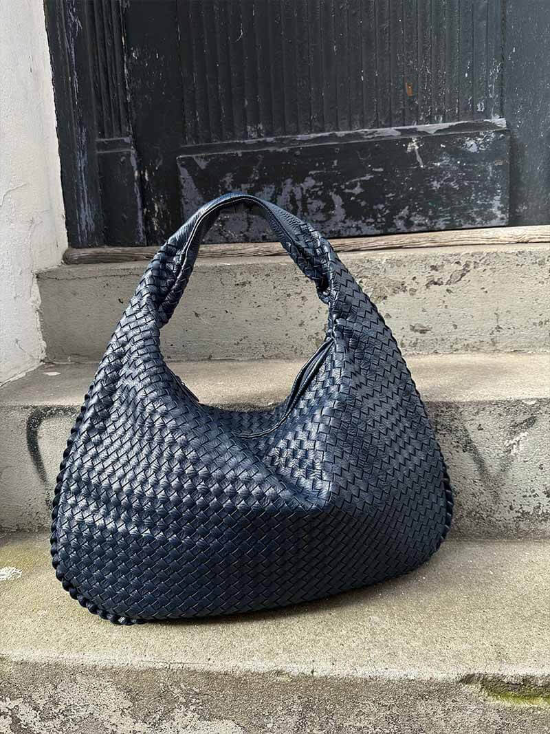 Vrouwen - Grote Shopper - Gevlochten Materiaal - Stijlvolle Handtas - ELEGANTE SHOPPER