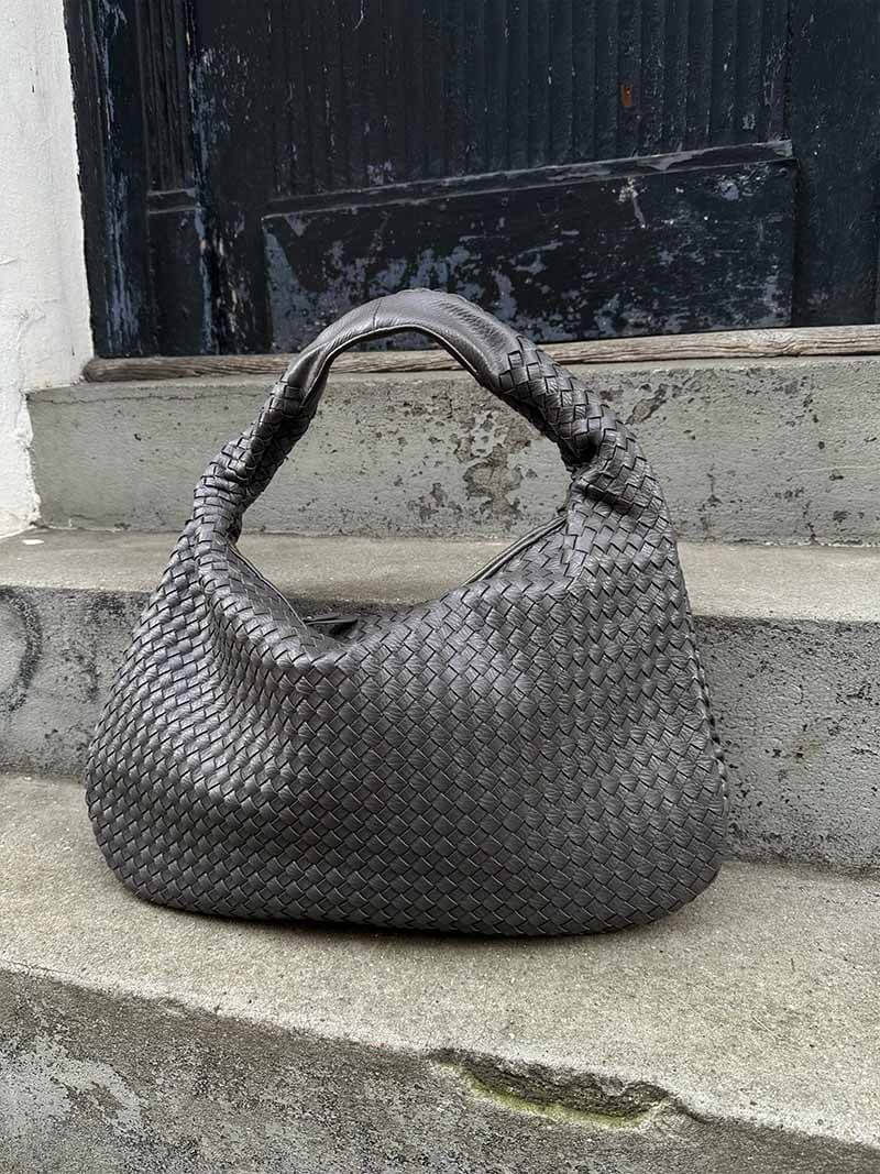 Vrouwen - Grote Shopper - Gevlochten Materiaal - Stijlvolle Handtas - ELEGANTE SHOPPER