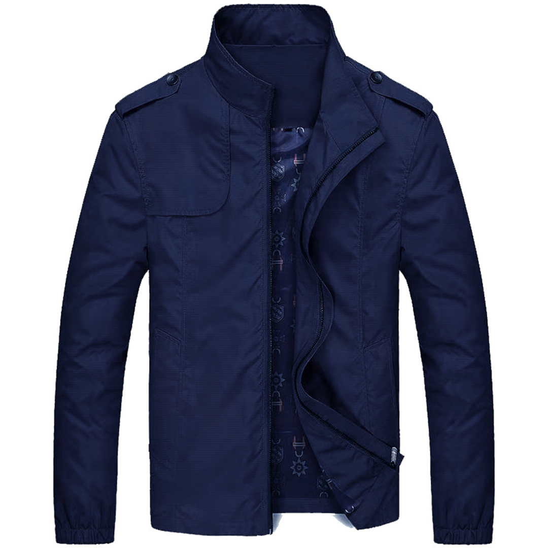 Herenjasje met Opstaande Kraag en Schouderdetails voor Een Moderne Look – RENATO STYLE