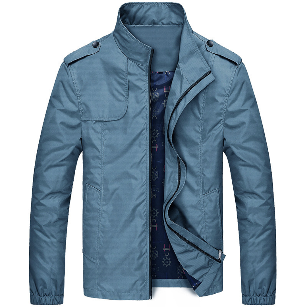 Herenjasje met Opstaande Kraag en Schouderdetails voor Een Moderne Look – RENATO STYLE