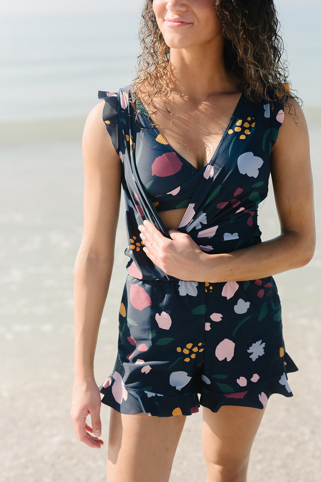 Dames - Badpak Romper - Ingebouwde BH - Stijlvolle Zwemmode - ELEGANTE ZOMER