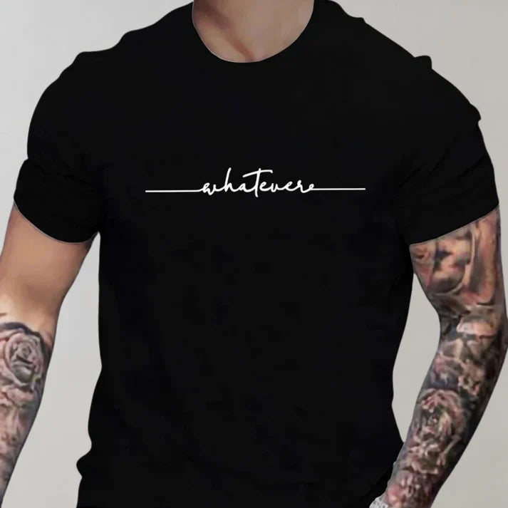Heren - Casual T-shirt - Katoen - Comfortabel Ontspannen - T-SHIRT CARLOS