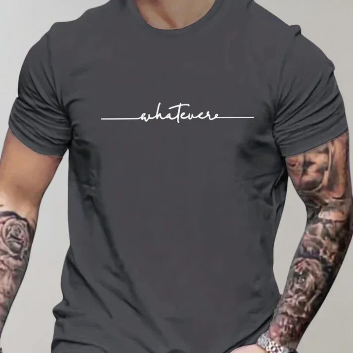 Heren - Casual T-shirt - Katoen - Comfortabel Ontspannen - T-SHIRT CARLOS