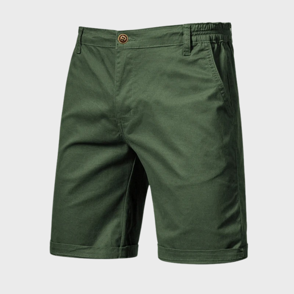 Heren Chino Short Met Elastische Tailleband Voor Comfortabele Casual Dagen – WILFRED BREEZE
