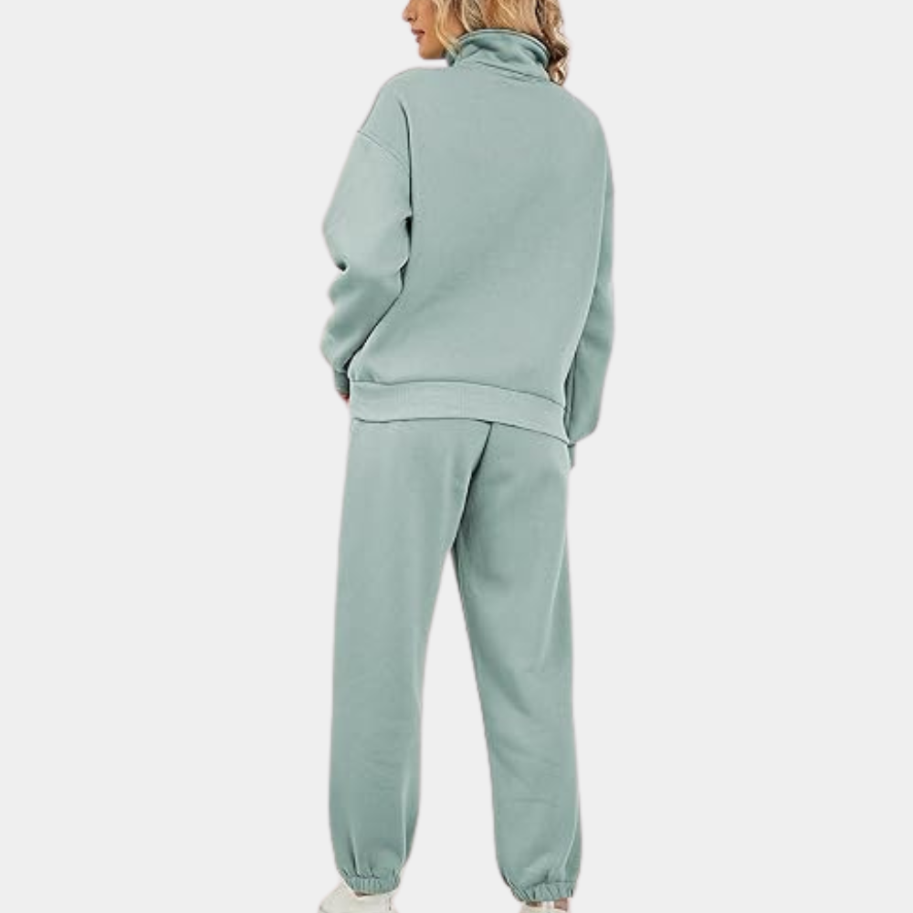 FITFLEX - Comfortabel dames trainingspak met pullover en rits