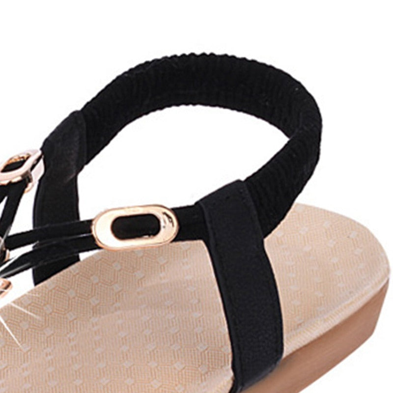 Comfortabele dames sandalen met elastische band en speels detail – LUNAYA OWL