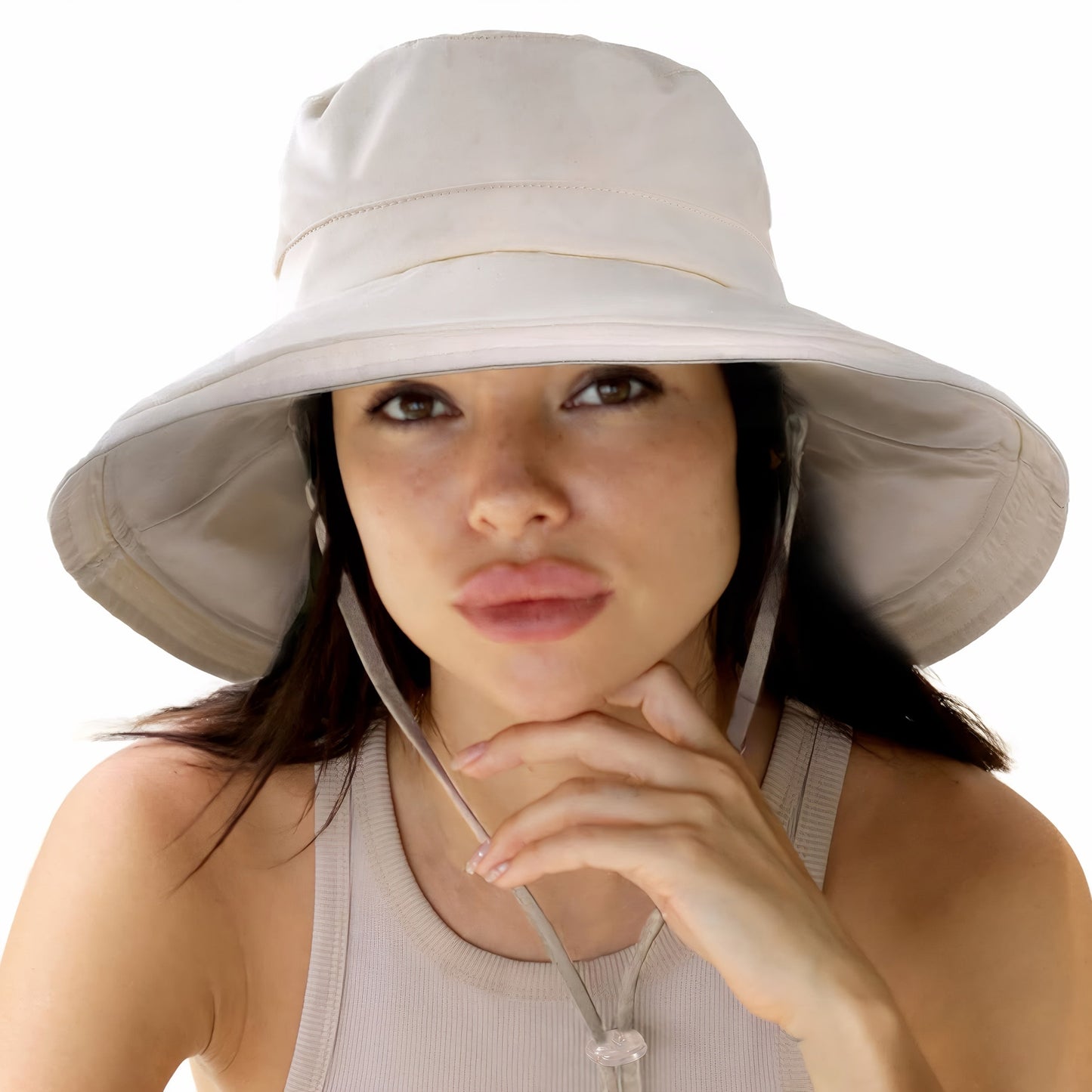 Dames - Zonnehoed - Opvouwbaar Polyester - UV-Bescherming - Strandstijl