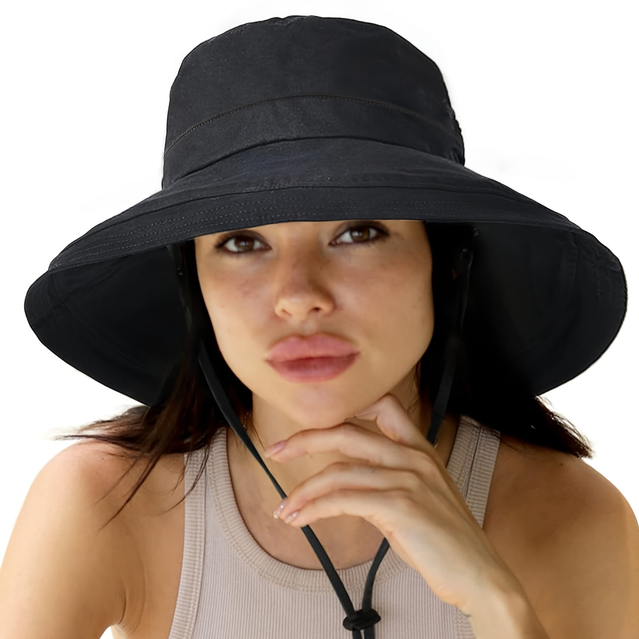 Dames - Zonnehoed - Opvouwbaar Polyester - UV-Bescherming - Strandstijl